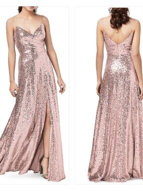 Watters & Watters Azen Sequined Sweetheart Dress 0033